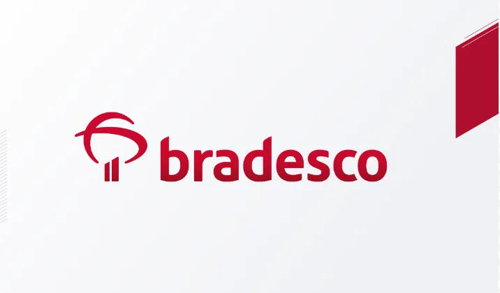 Logo do Bradesco, representando uma das maiores instituições financeiras do Brasil e suas novas oportunidades de emprego.