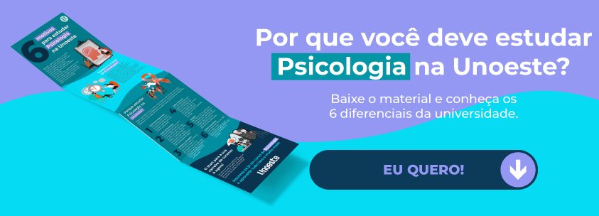 Banner para baixar infográfico sobre curso de Psicologia Unoeste